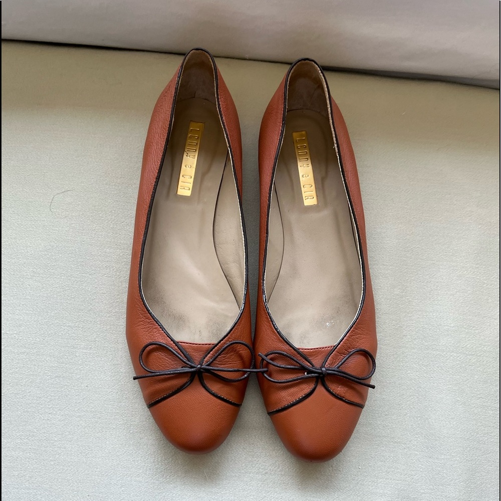 LENNY e CIA tan kid shoes